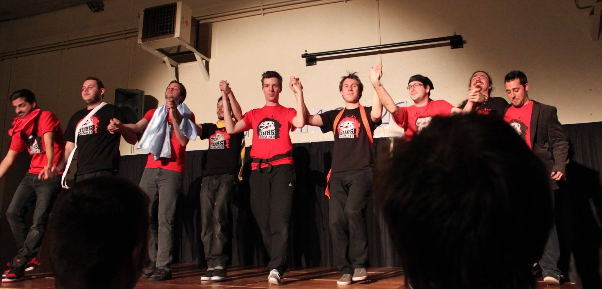 Camille avec la troupe des Ours Molaires