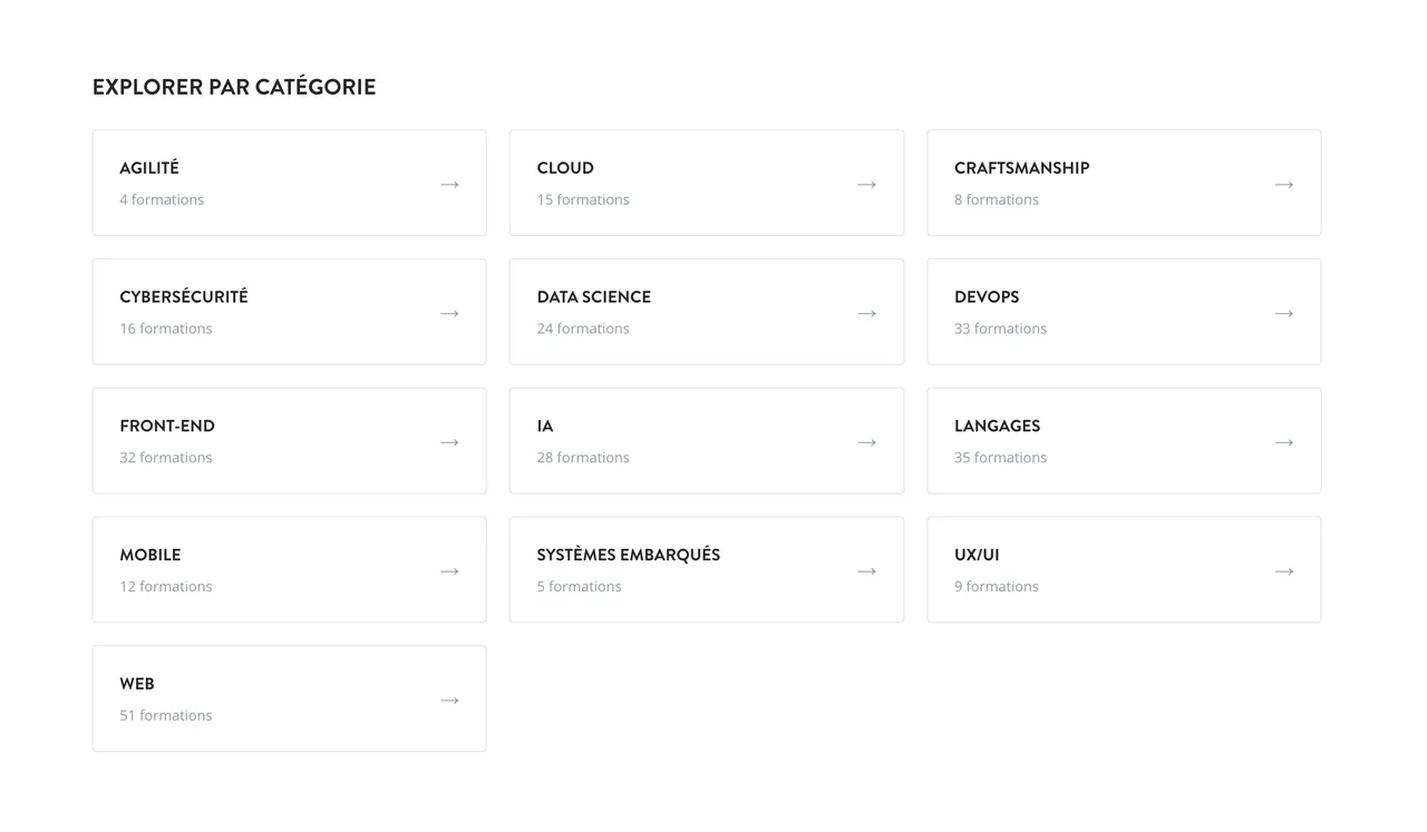 Plus de 40 nouvelles formations depuis Janvier !